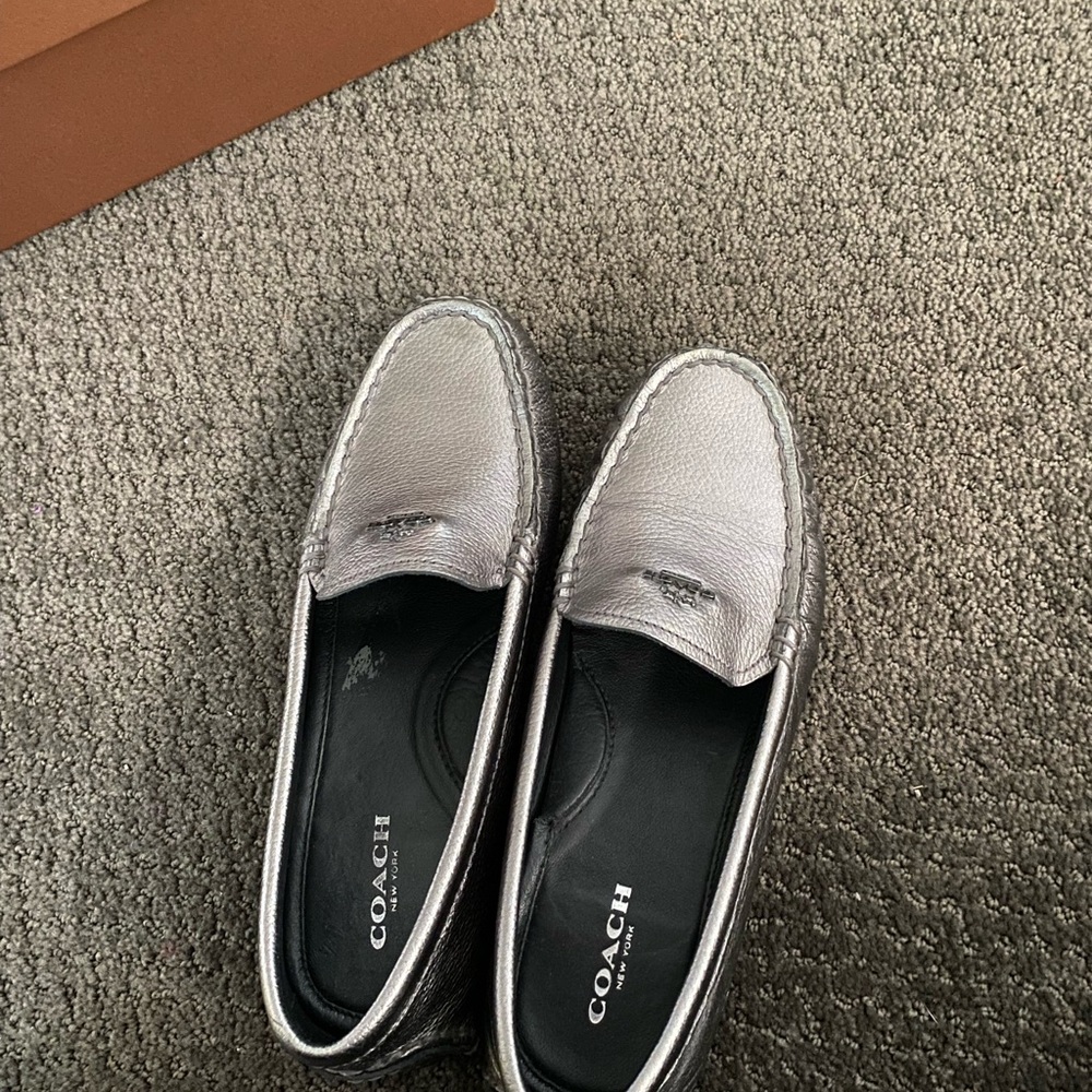 Coach silver loafers - Picture 2 of 6